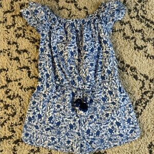 Vineyard Vines Blue and White Floral Dress